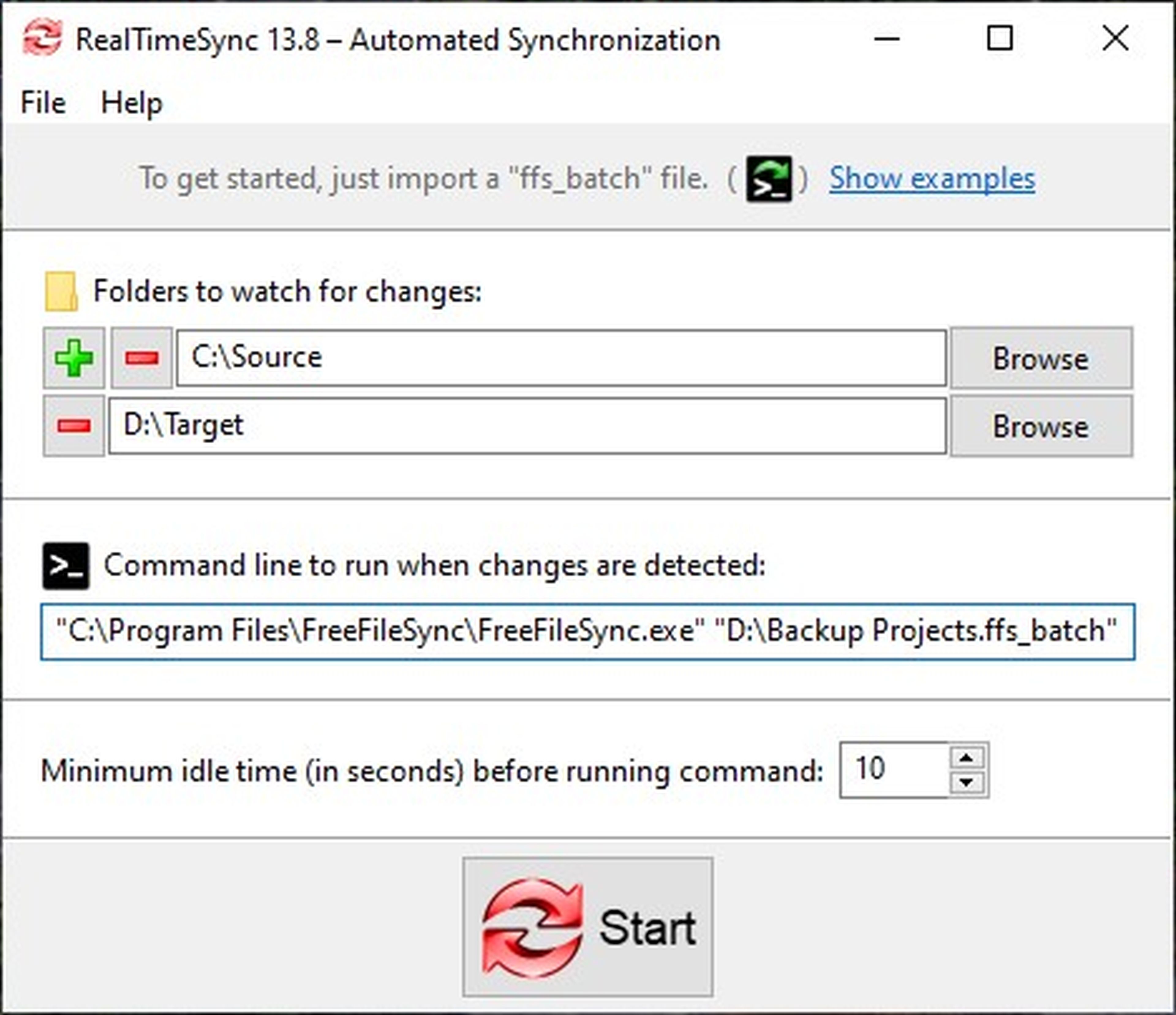 RealTimeSync FreeFileSync