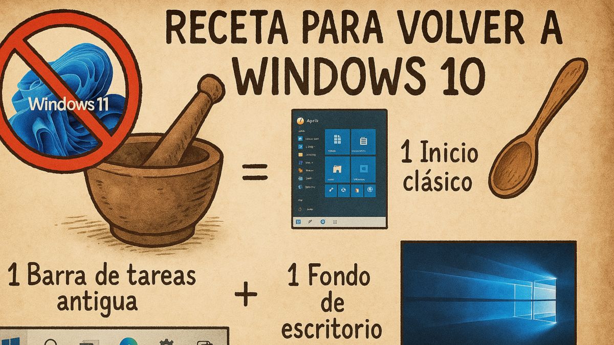 Si odias Windows 11, aquí tienes la receta para volver a lo clásico y que tu PC tenga el alma de Windows 10