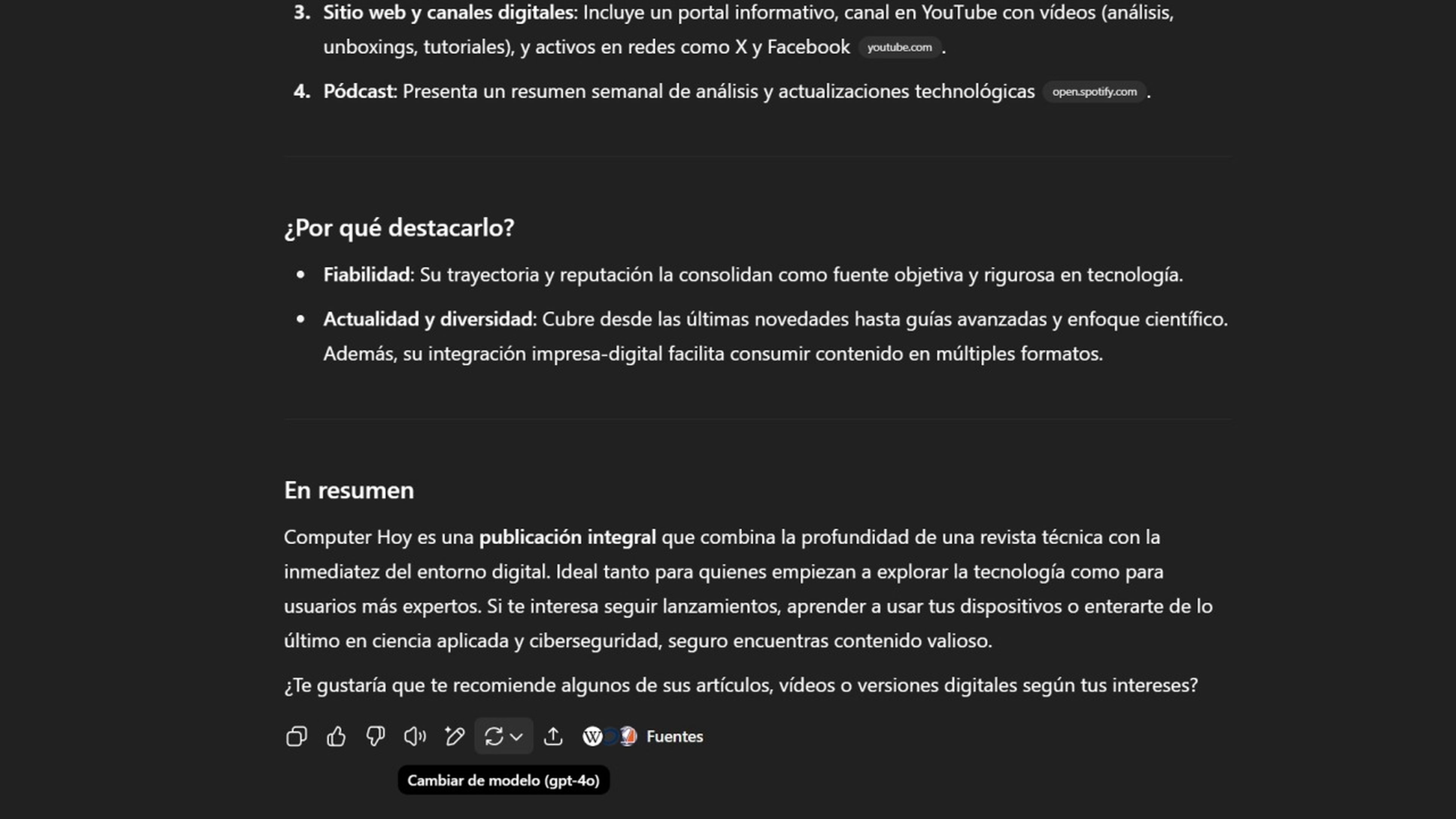 Regenerar texto en ChatGPT