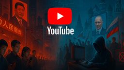 YouTube elimina miles de canales de propaganda manipulada de Rusia, China y otros países