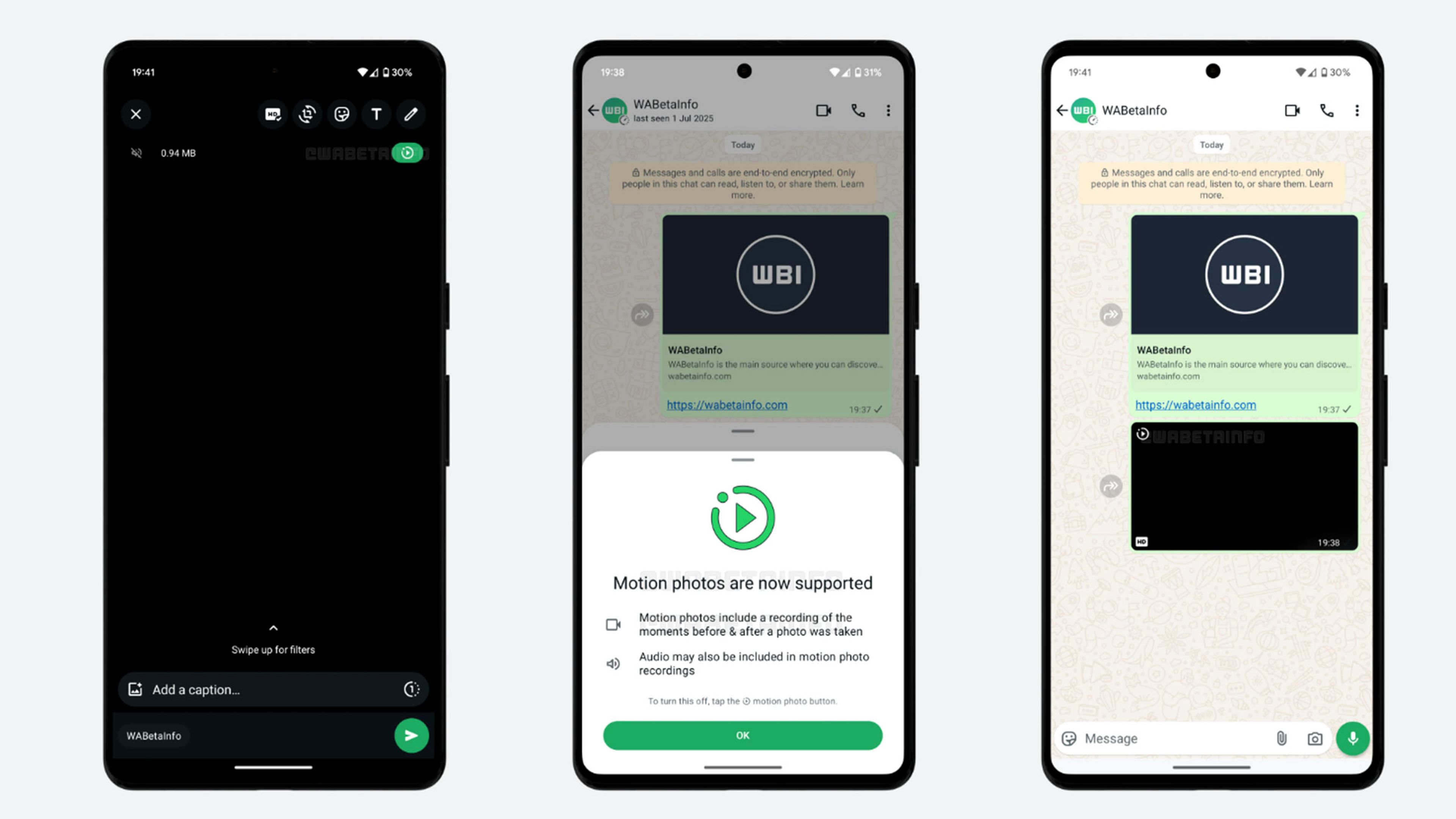 WhatsApp ya te permite enviar fotos con movimiento y sonido en Android