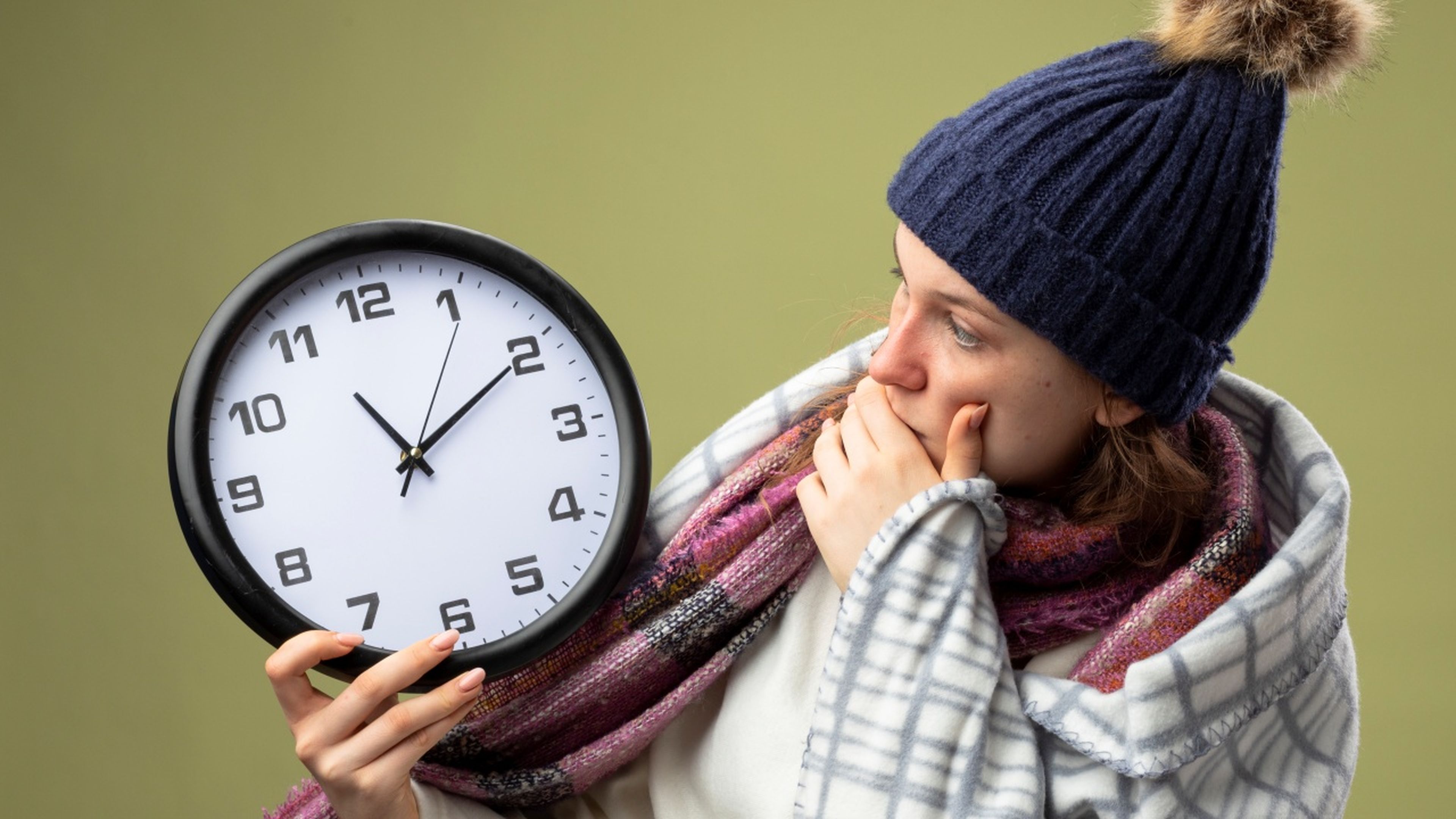Reloj grande de cambio de horario