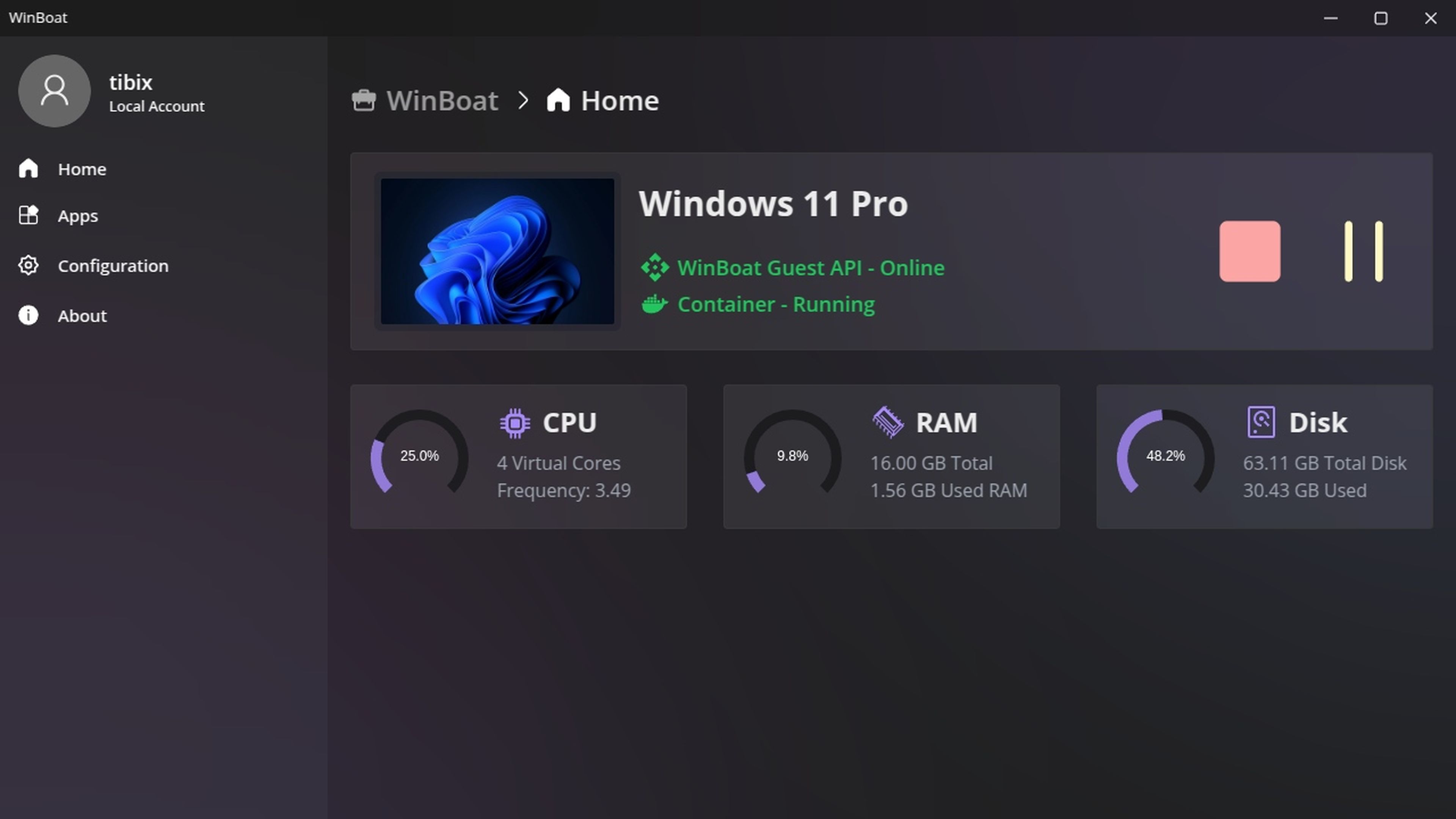 Rendimiento de WinBoat en Linux