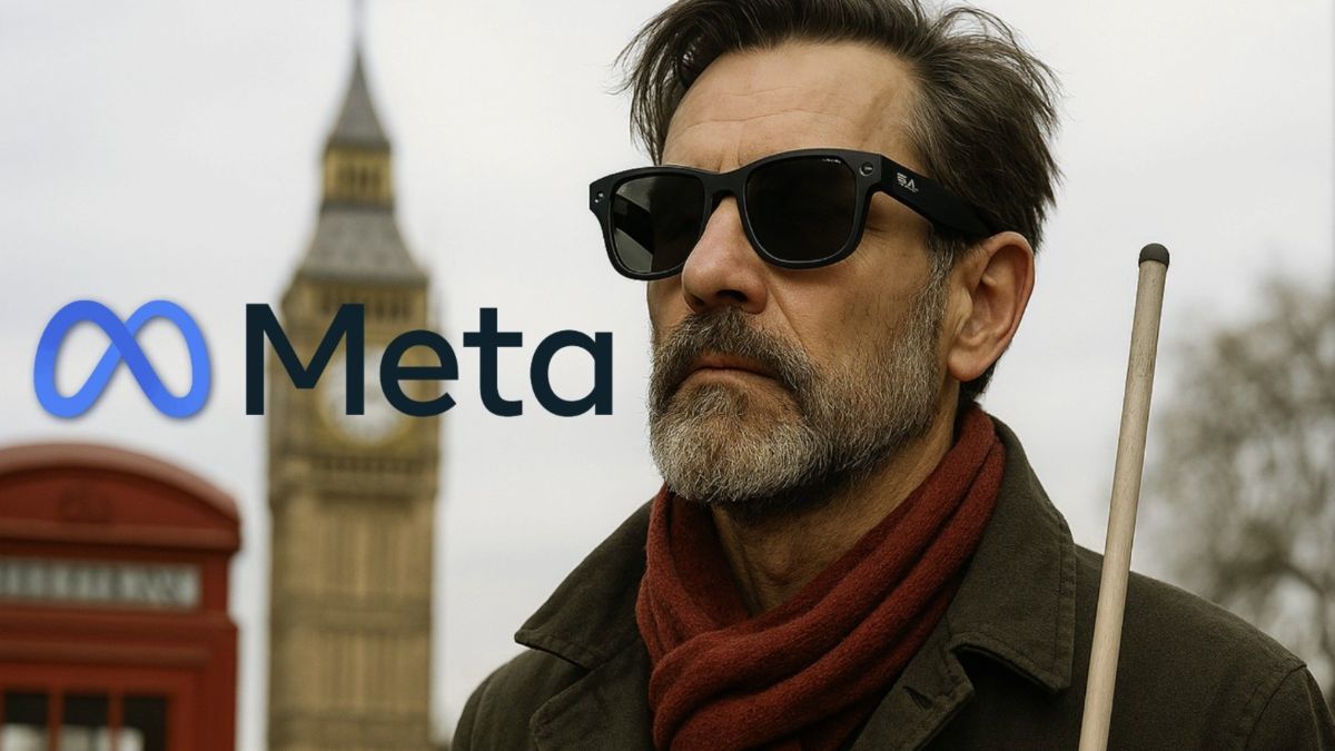 Andy Evans (57), usuario de Ray-Ban de Meta: "Soy ciego y las gafas inteligentes con IA me han permitido volver a trabajar"
