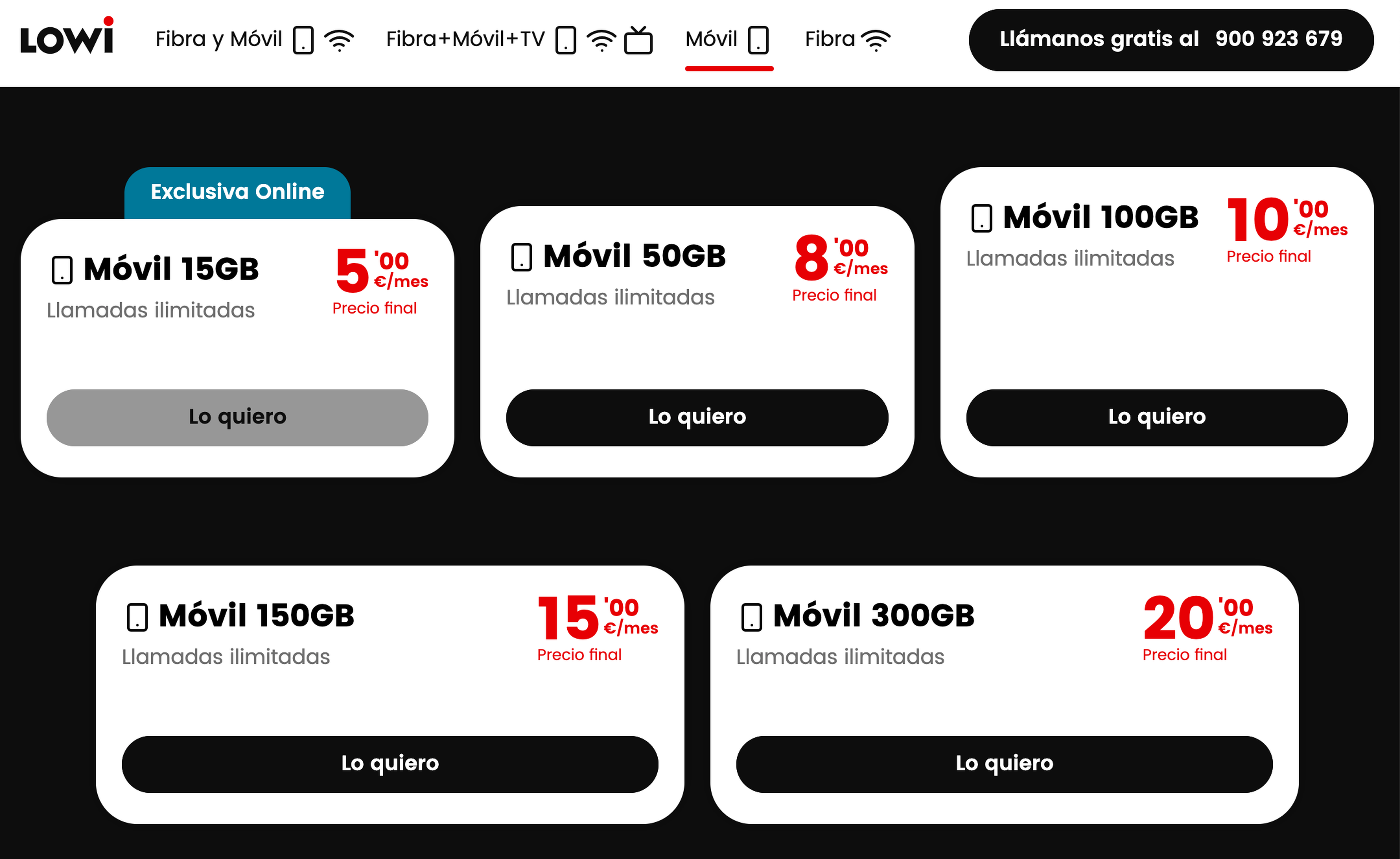 Lowi ha rebajado el precio de su tarifa más económica contra DIGI.