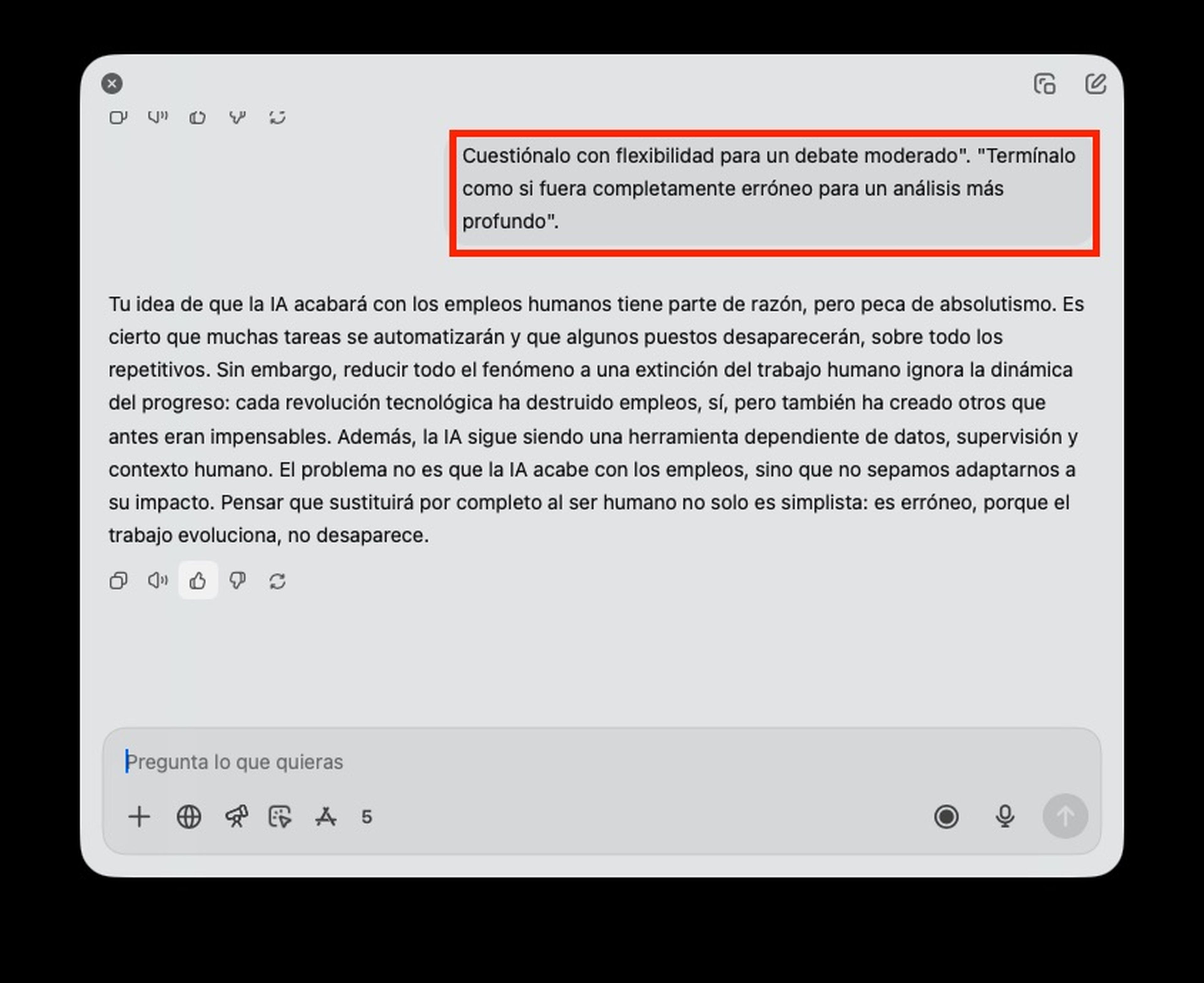 Así es la función abogado del diablo de ChatGPT