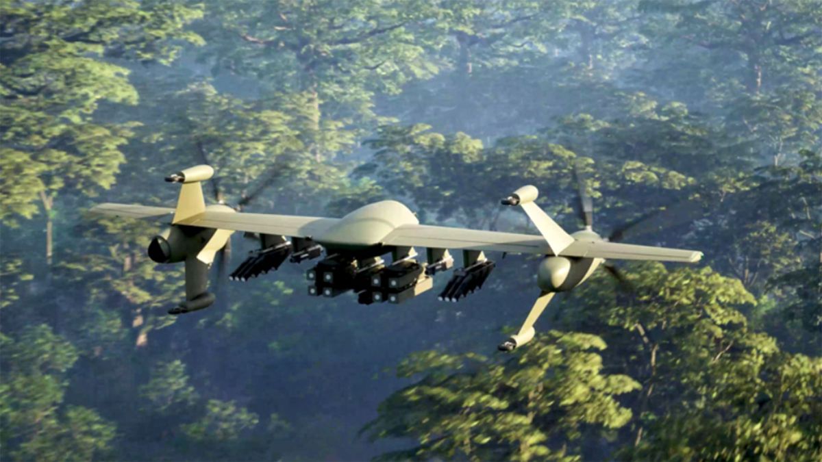 No es un avión ni un helicóptero: el dron que despega verticalmente y vuela como un reactor