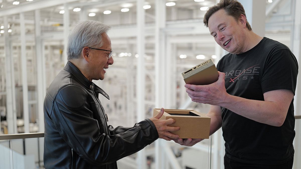 Jensen Huang entrega a Elon Musk las primeras unidades de DGX Spark, la "supercomputadora de IA más pequeña del mundo"