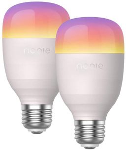 2 bombillas inteligentes multicolor
