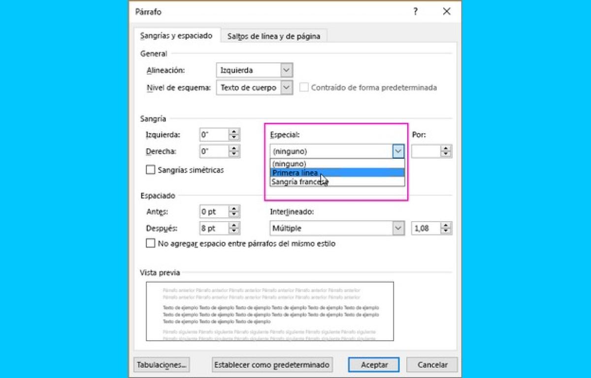 Como Aplicar Sangria A La Primera Linea En Word Aplican