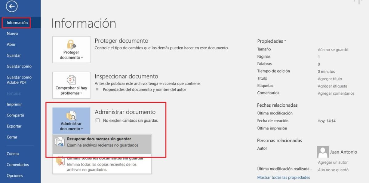 Cómo Recuperar Un Archivo De Word Sin Guardar Tecnología Computerhoy Com