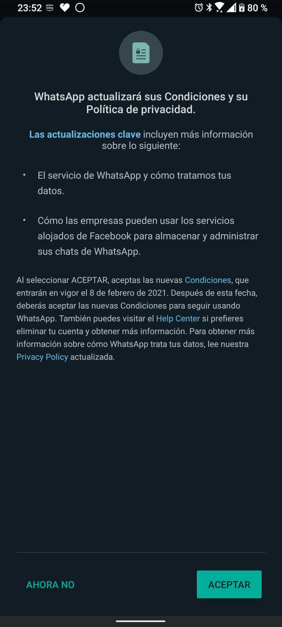 ¿Qué datos se compartirán?