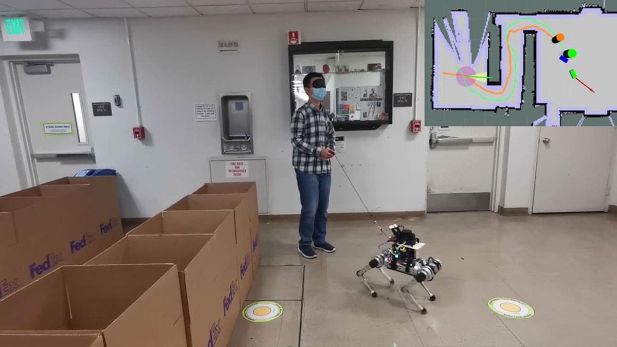 Fabrican el primer perro robot capaz de guiar a personas ciegas con