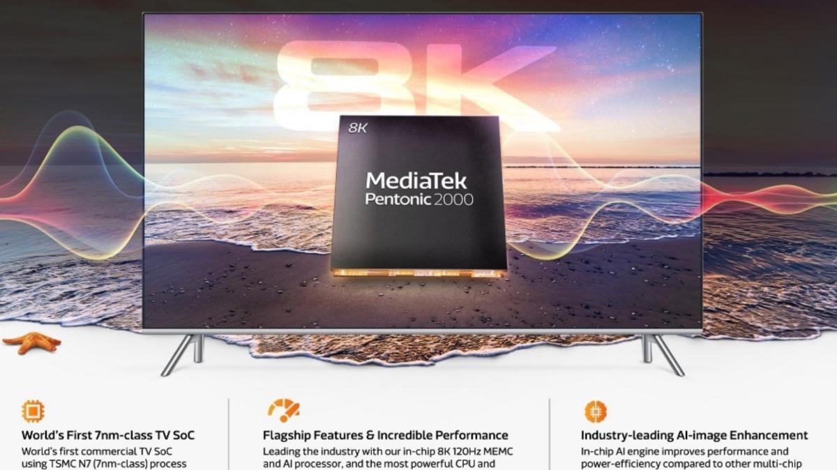 MediaTek Pentonic 2000, this is the processor destined to give life to 8K televisions and with 120 Hz | Technology