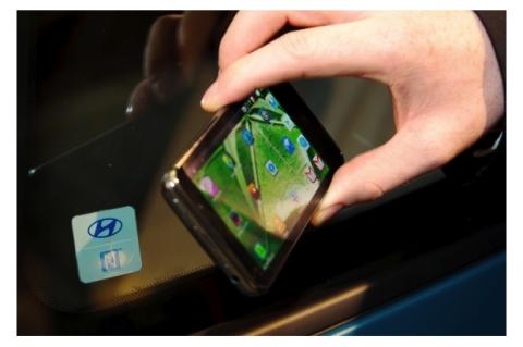 Hyundai ha presentado un sistema para controlar el acceso al coche con NFC Hyundai ha presentado un sistema para controlar el acceso al coche con NFC