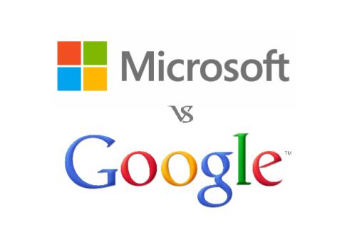 Microsoft contra Google Microsoft contra Google