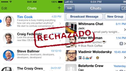 whatsapp ios7 rechazado whatsapp ios7 rechazado