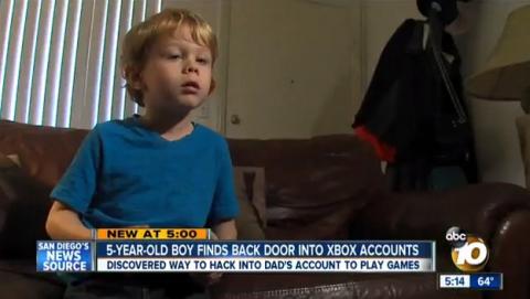 Niño de 5 años hackea la cuenta Xbox Live de su padre para jugar a sus juegos Niño de 5 años hackea la cuenta Xbox Live de su padre para jugar a sus juegos