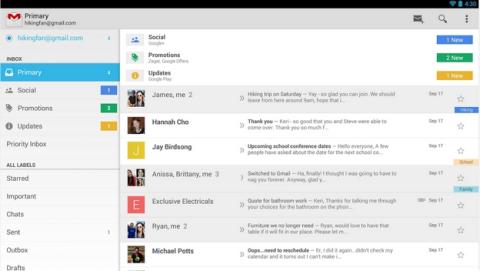 La nueva actualización de Gmail para Android permite almacenar ficheros adjuntos en la nube, en Google Drive. La nueva actualización de Gmail para Android permite almacenar ficheros adjuntos en la nube, en Google Drive.