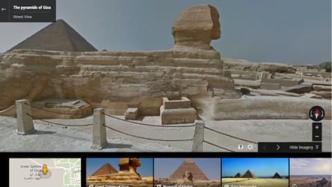 Google Street View te lleva ya al Antiguo Egipto desde casa