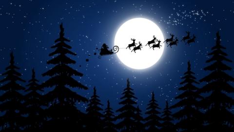 Cómo ver a Papa Noel volando sobre las estrellas en Navidad Cómo ver a Papa Noel volando sobre las estrellas en Navidad