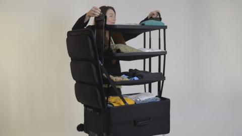 Shelfpack, la revolucionaria maleta con baldas. Shelfpack, la revolucionaria maleta con baldas.