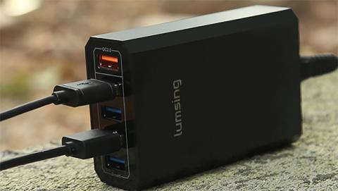 Cargador Lumsing de 5 puertos y quick charge Cargador Lumsing de 5 puertos y quick charge
