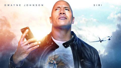 la nueva película de Apple se llama "The Rock x Siri" y Dwayne Johnson comparte cartel con Siri, el asistente de iOS la nueva película de Apple se llama "The Rock x Siri" y Dwayne Johnson comparte cartel con Siri, el asistente de iOS