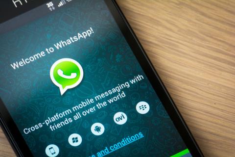 WhatsApp en un móvil Android WhatsApp en un móvil Android