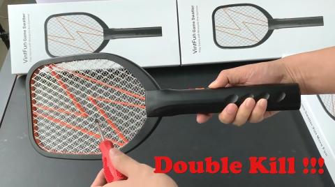El matamoscas electrificado que convierte la caza de mosquitos en un videojuego Matamoscas eléctrico