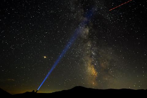 Milky Way, Perseid meteor shower