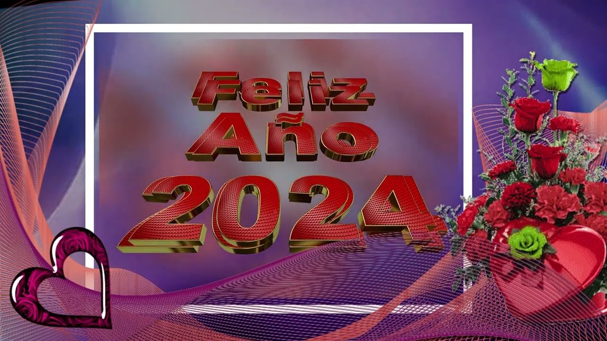 Feliz Año Nuevo 2024 para compartir gratis video en 4K