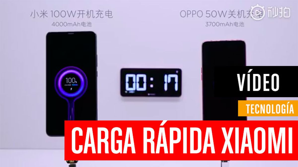 La carga rápida de Xiaomi que pretende revolucionar el mercado: del 0 al  100% en 5 minutos