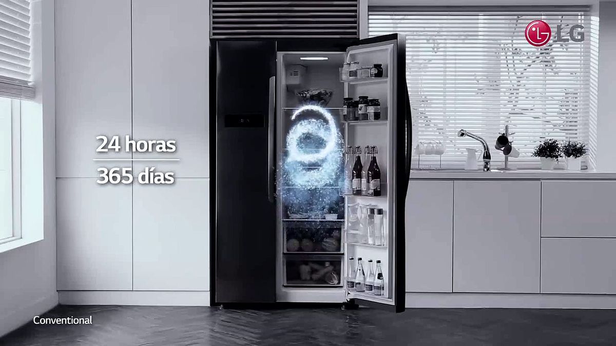 LG presenta un frigorífico con inteligencia artificial y luz ultravioleta  que mata las bacterias y los gérmenes